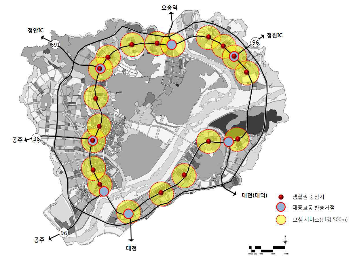 세종시 생활권 중심지 설정