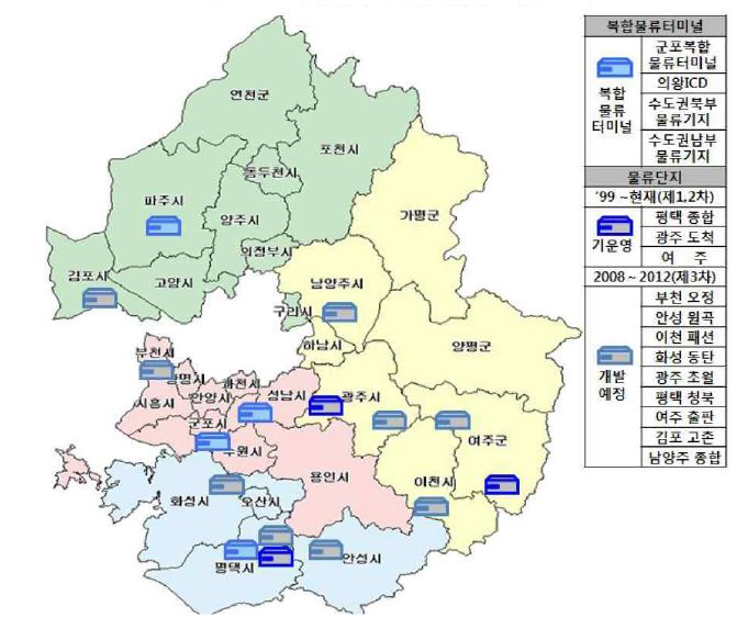 경기도 복합물류터미널 및 물류단지 공급 계획