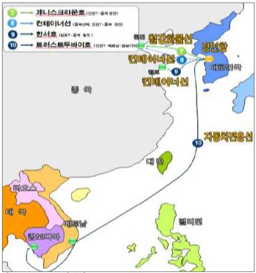 국제 화물선 운항계획