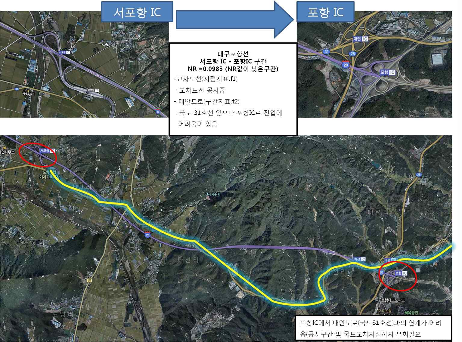 간선도로 NR 산정결과 사례분석 4