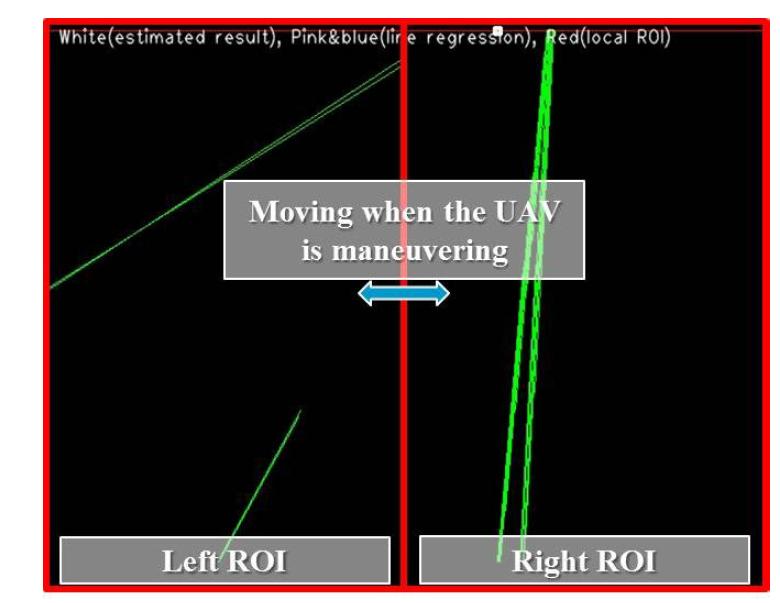 The result of calculation of local ROI