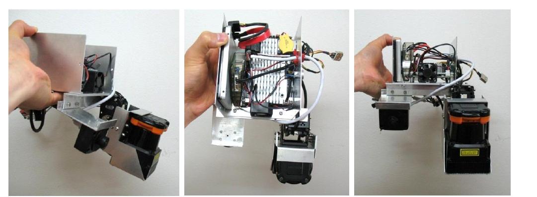 Laser scanner-Camera-Tilting gimbal mount and onboard PC