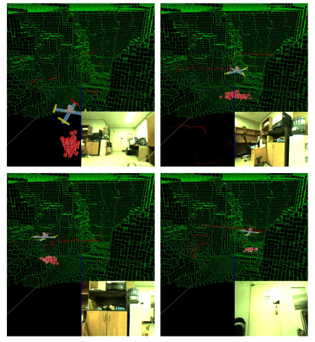 MCL test result : Robot motion in 3-D map and image sequence