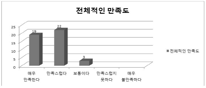 전체적인 만족도