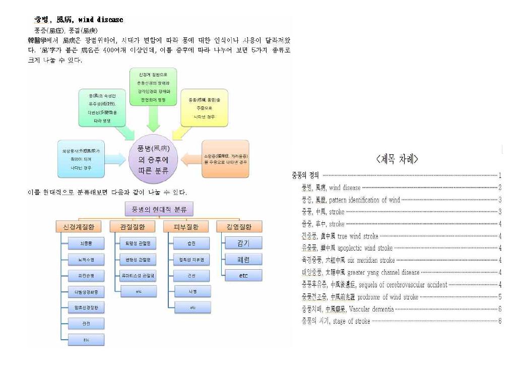 중풍 변증 판별 프로그램 예