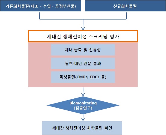 세대간 생체전이성 스크리닝 평가 및 확인