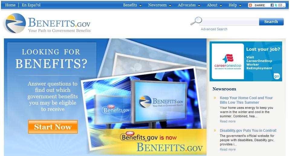 Govbenefits.gov Web Site