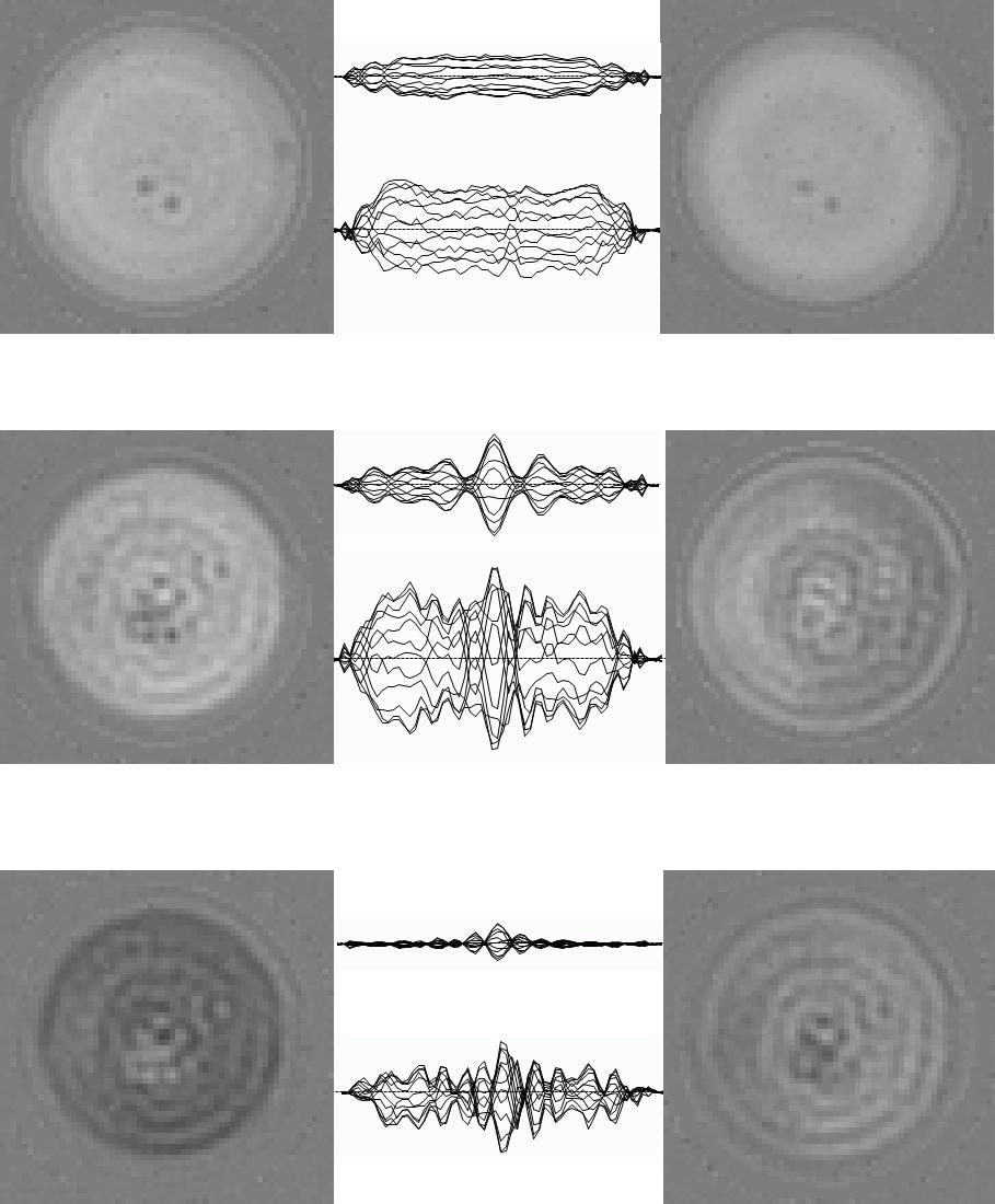 Displacement variations at surfaces of transducers