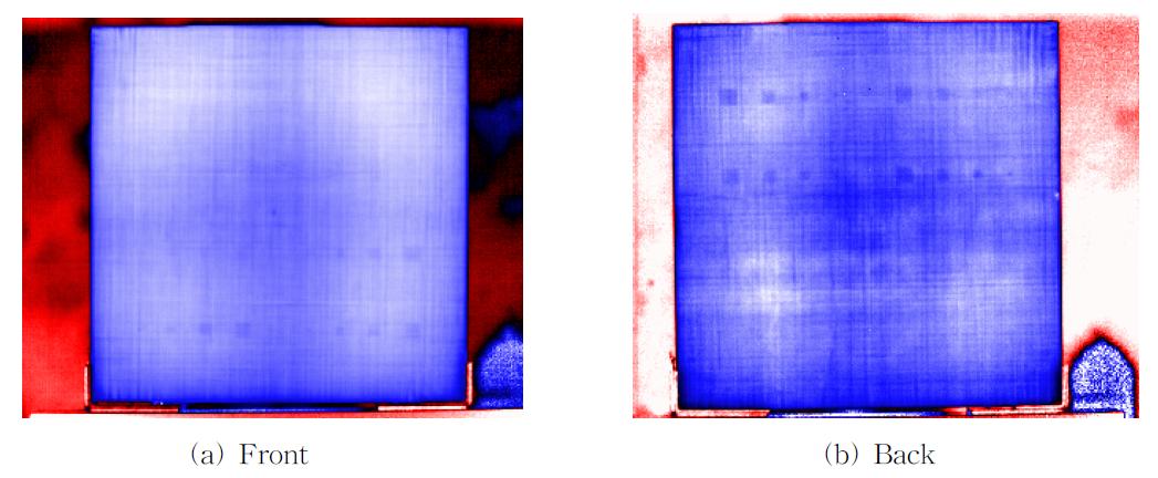 Lock in thermography image of Teflon Inclusion: CFRP 2 mm