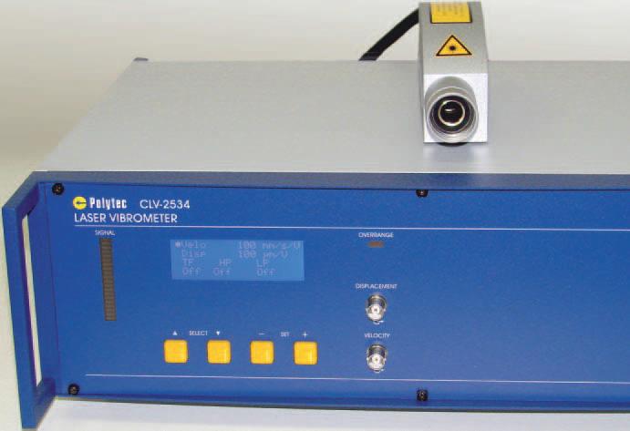 He-Ne laser vibrometer