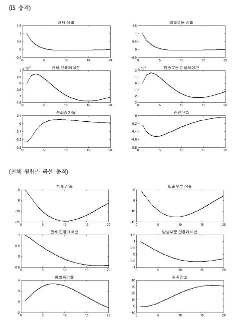 여타 구조충격에 대한 충격반응함수