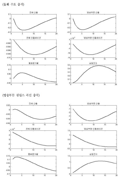 여타 구조충격에 대한 충격반응함수