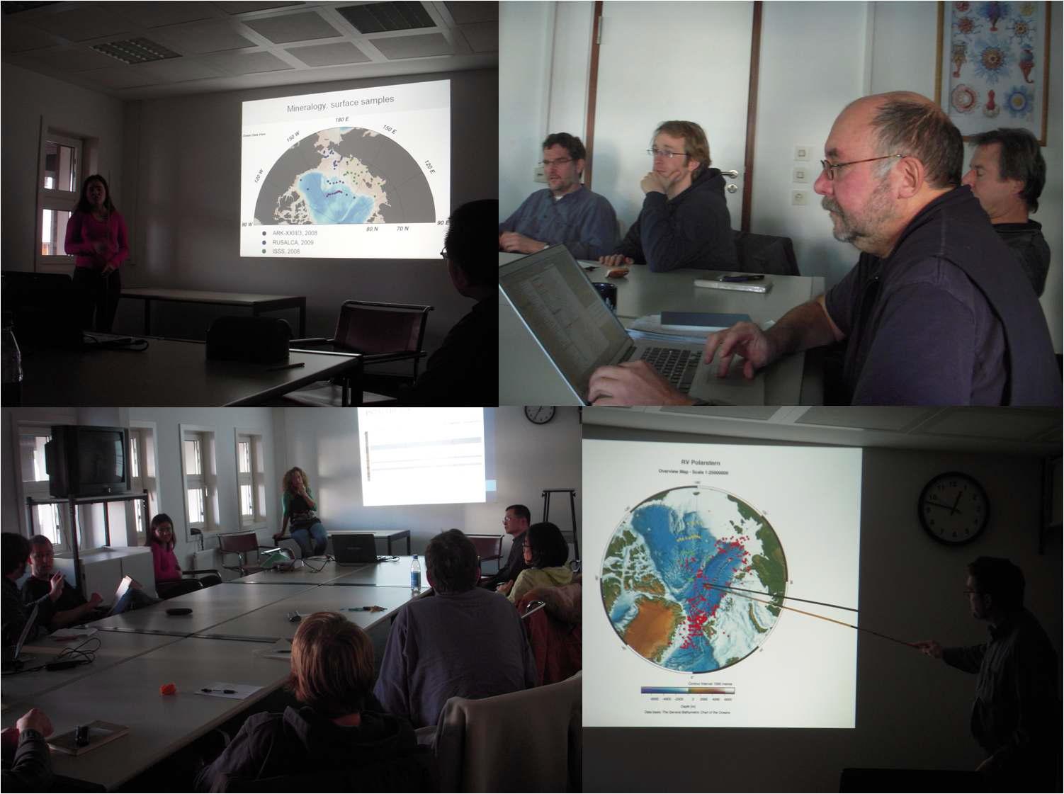 2011년 12월 21일 AWI에서 개최된 제 2차 AWI-KOPRI 공동워크숍에서 참가자들이 북극탐사 결과 및 향후 계획을 발표하는 장면.
