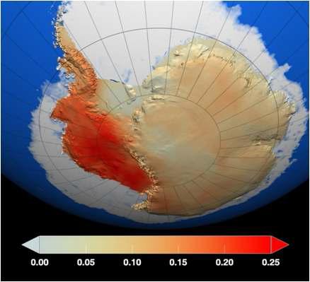 1981-2007년 동안 남극기온변화