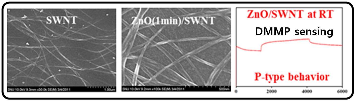 SWCNT/ZnO network 구조와 DMMP 가스 감응 특성 [preparing]