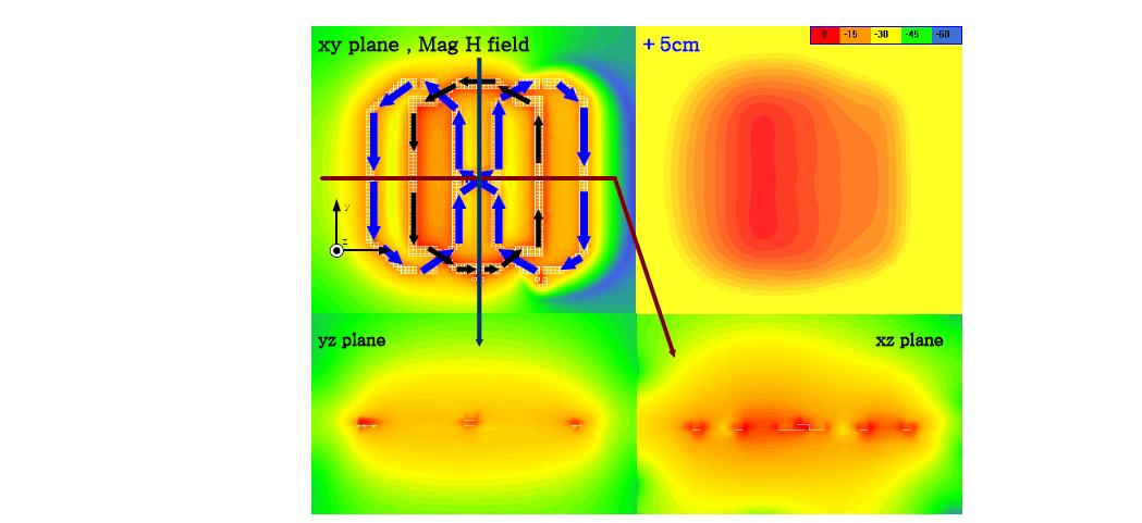 Coil sensitivity estimated by xFDTD simulation