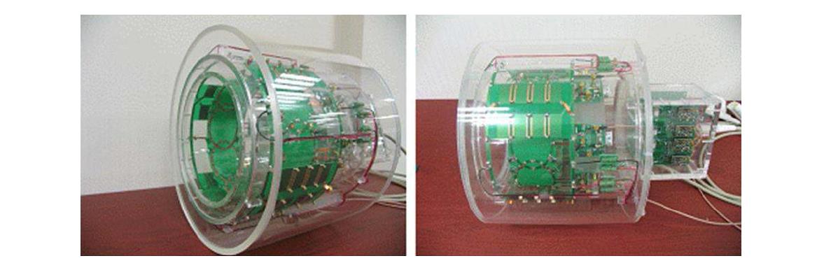 4th Version: Dual Saddle Transmit-only Coil and 8 ch. Elliptical Coil