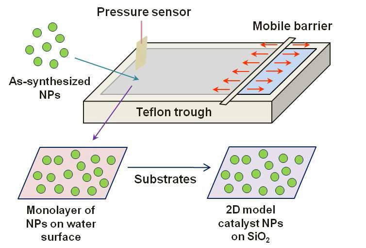 랭뮤어-블로지트(Langmuir-Blodgett) 기법에 의한 금속 나노입자-산화물 계면 모델 시스템의 제작