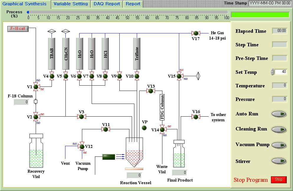 Control program of established module