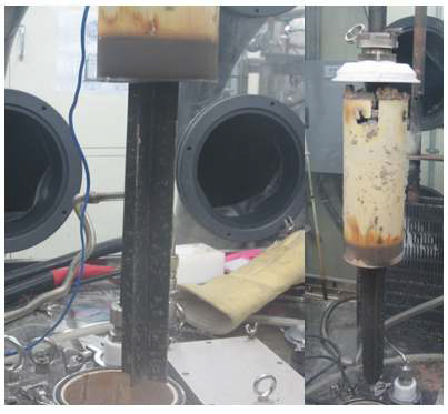 Fig. 3.1.6.24. Photograph of anode after electrolytic reduction of 17 kg-oxide pellet.