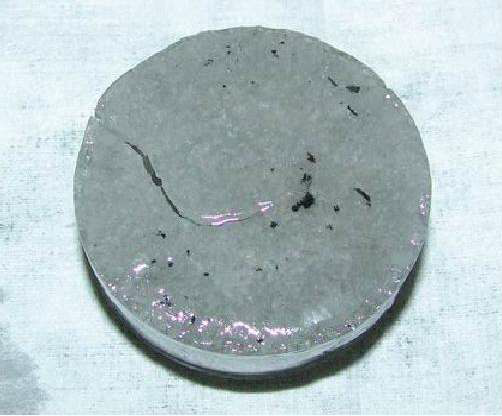 Fig. 3.3.1.6 Electrolysed LiCl salt of LiBr after washing with water