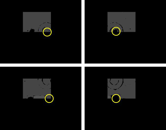 Fig. 3.1.49. 서로 다른 위치에서 촬영된 시차 맵.