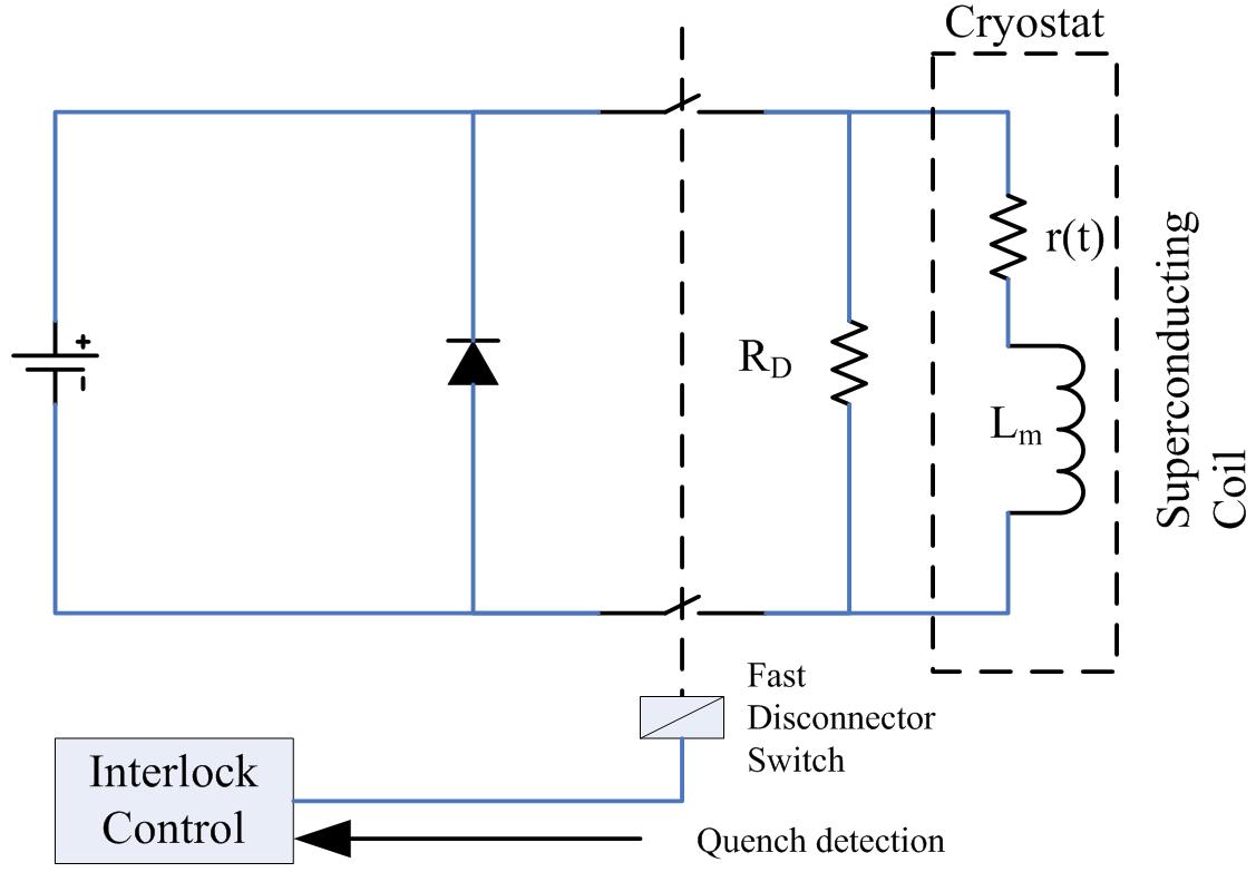 초전도 코일 및 전원 보호 회로