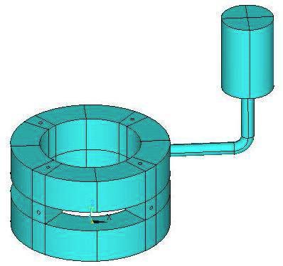 Analysis model of thermal radiation shield