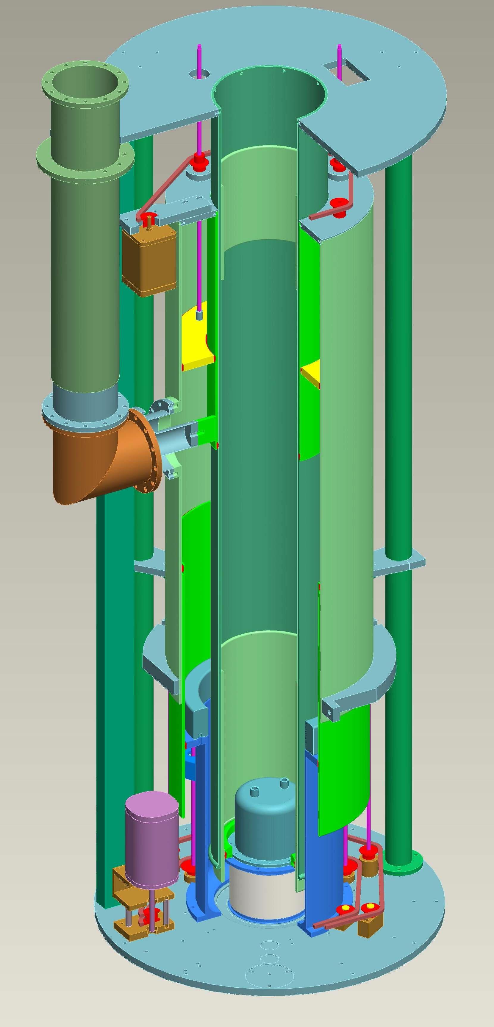 Cutaway view of the output cavity.