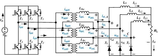 3상 인터리브드 벅 컨버터 등가회로