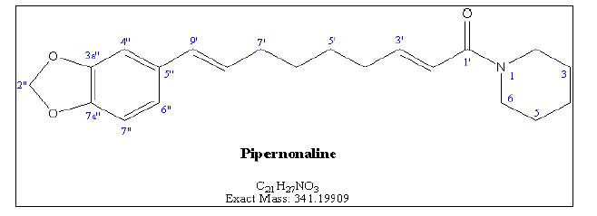 Chemical structure of pipernonaline.