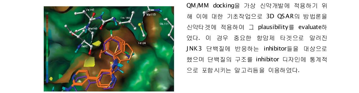 JNK3 결합부위의 구조와 JNK3 inhibitor들