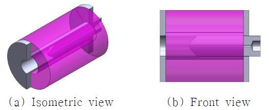 3D design of an electromagnet bead system