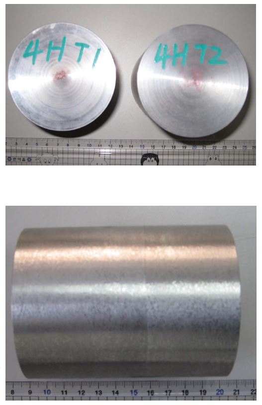 Fig. 2.10.10. Photos of billet for hot extrusion in Fe-12Cr ODS.