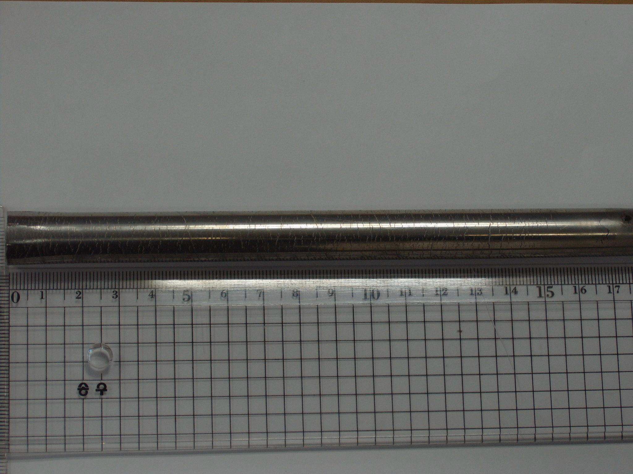 Fig. 2.10.19. Photo showing 4rd drawn tube with diameter 13.9 mm and withthickness 2.2mm.