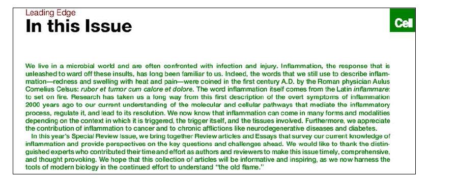 nonresolving inflammation의 개념과 질병과의 연관성에 대한 review