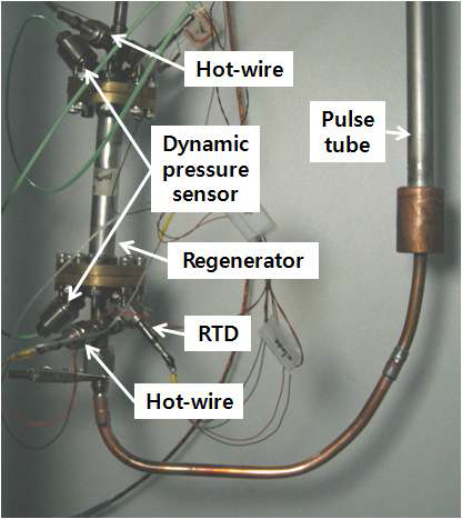 Experimental apparatus in the vacuum chamber