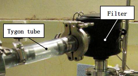 Photo of filter and sight tube