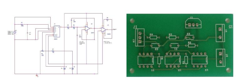 센서용 회로 설계 및 실제작 결과