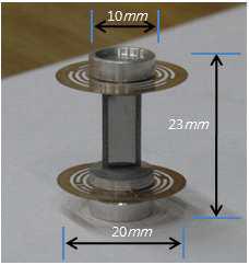 Mass-spring structure of sensor head.