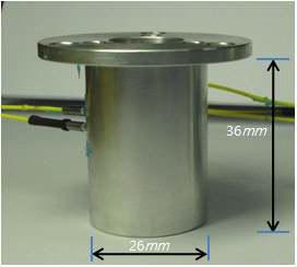 Prototype of reflective grating-optical fiber accelerometer.