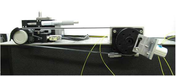 Experimental Set-up for Measurement of Tilting Angle Using Fiber Optic Tiltmeter.