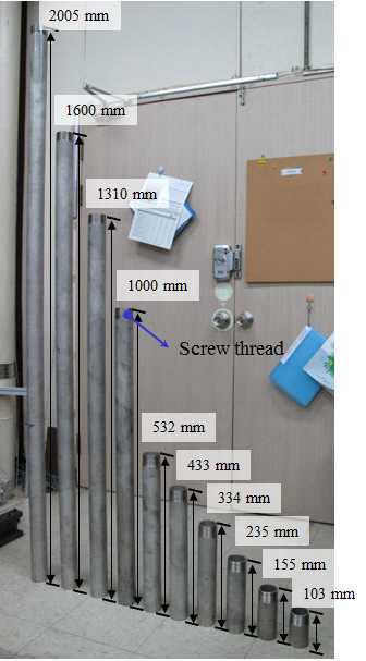 Dummy pipes for control of first natural frequency.