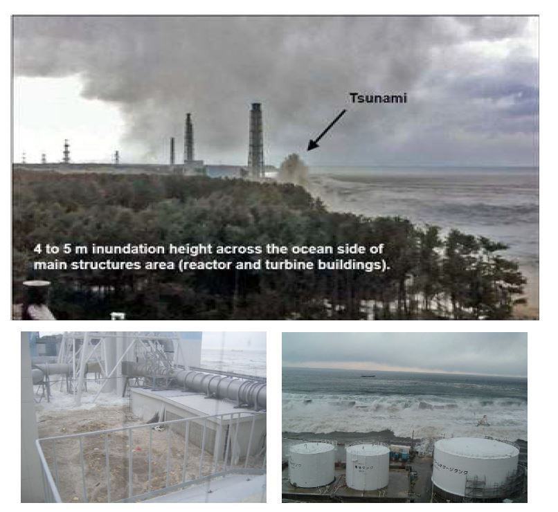 그림 2-4. 쓰나미에 의한 후쿠시마 1발전소 원전 영향