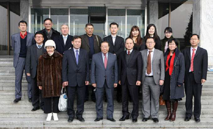 몽골 대표단 단체사진