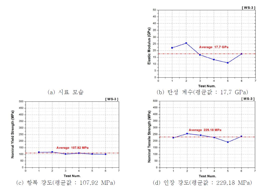 ‘WS-3(여, 53세)’ 기계적 물성 시험 결과