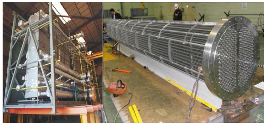 열교환기 성능 시험 설비 단기 기자재 : Cryogenic heat exchanger, Heat exchanger bundle