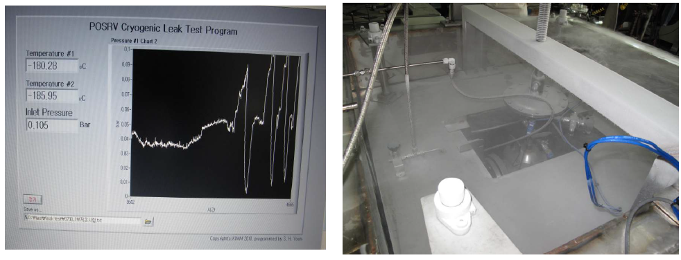 극저온 누설시험