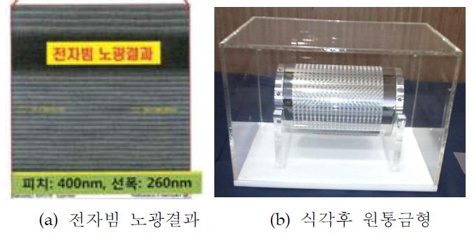 전자빔 노광결과