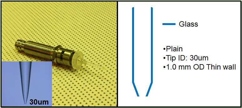 유리 모세관 노즐 개발
